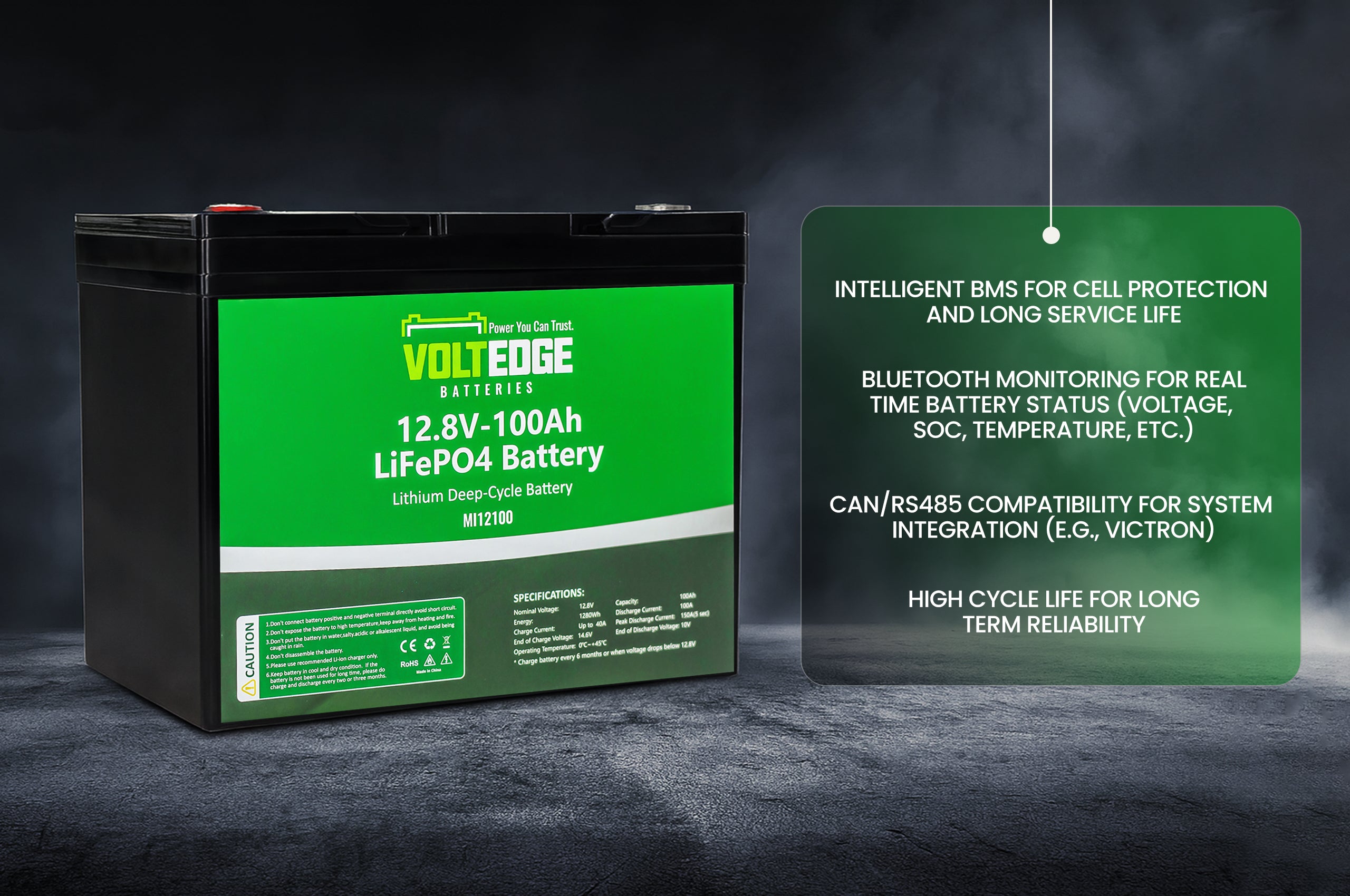 VoltGo Elite Lithium (LiFePO4) Batteries