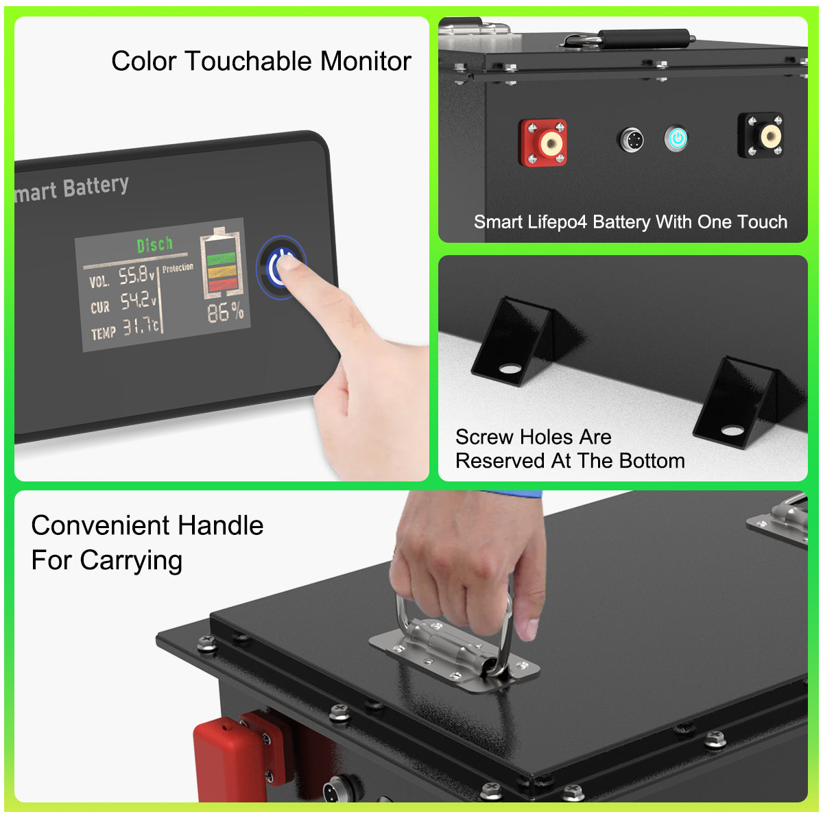 VoltEdge (Premium) Golf cart 36V 105AH  Lithium LiFePO4 Battery