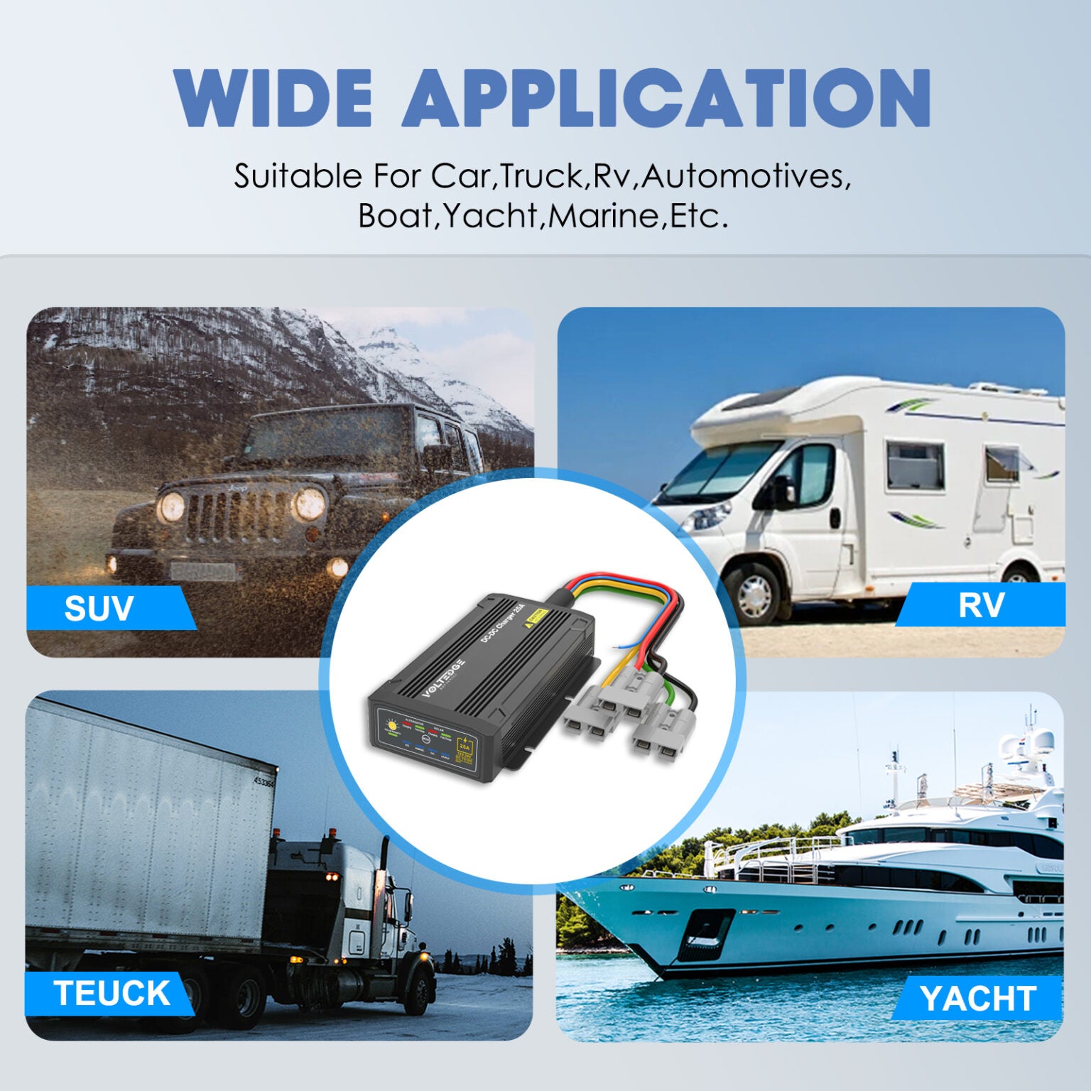 VoltEdge 25A Dual Input DC-DC Charger