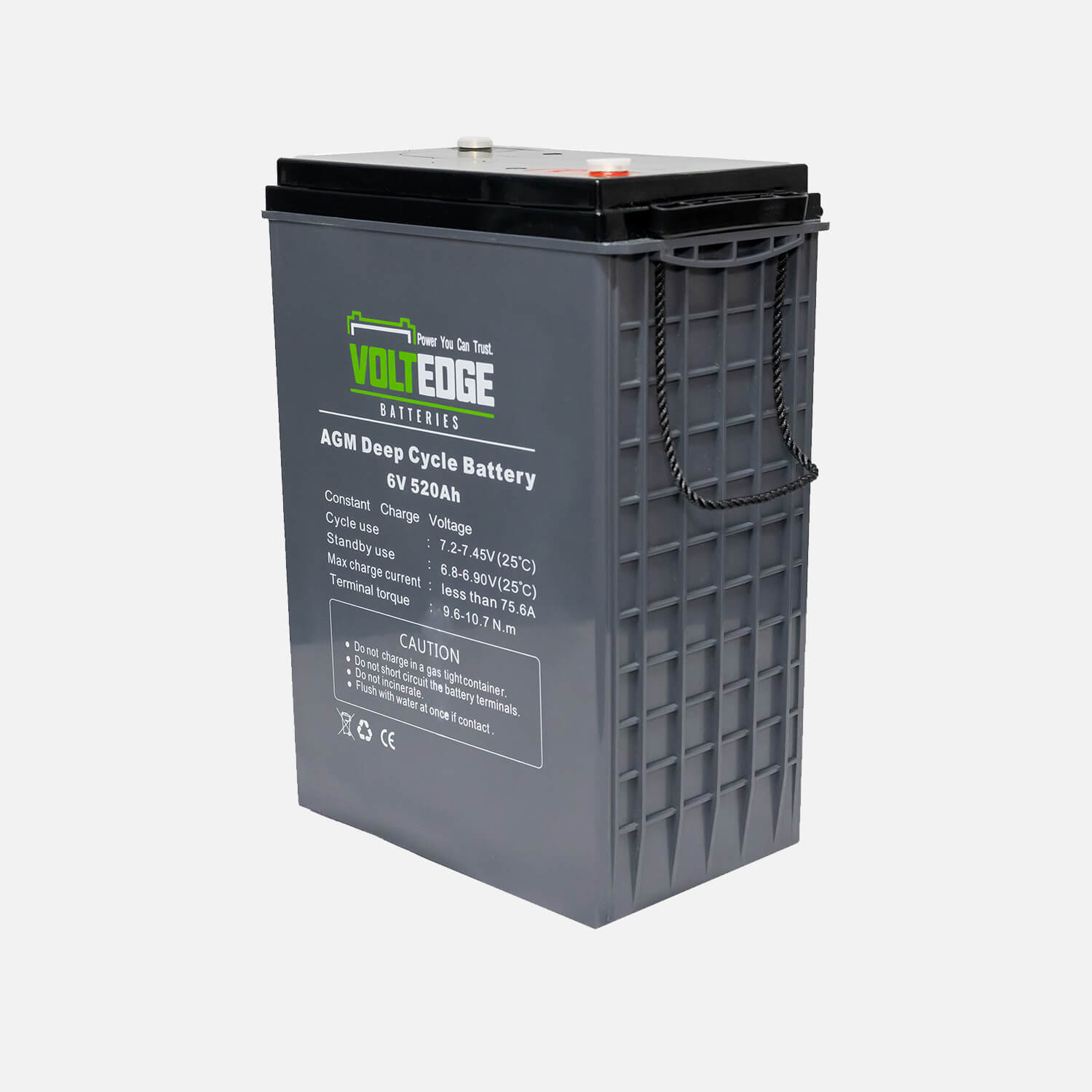 2 x 520ah AGM - 6.2kWh 12v 520AH include 1 cable (350mm)