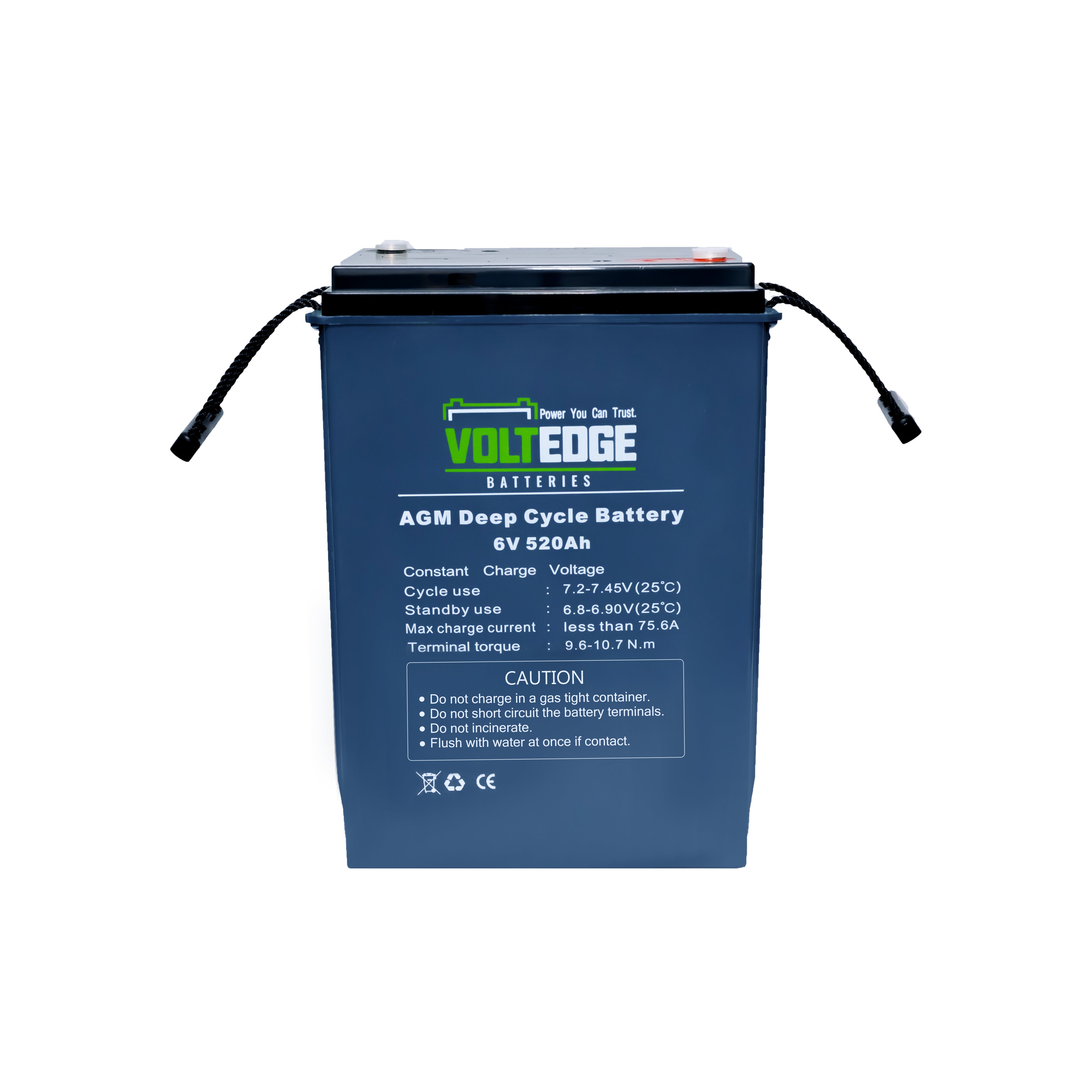 VoltEdge 6V 520Ah AGM DEEP CYCLE BATTERY